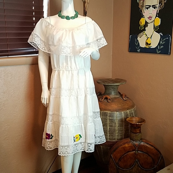 Handmade Mexican style dress - Picture 1 of 9